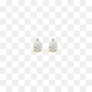 Gold Diamond Earring Png