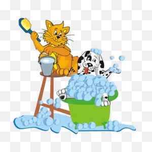 Cat And Dog Cartoon Clipart - Cat, Dog, Pet, Transparent Clip Art