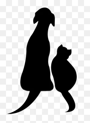 Saturday & Sunday - Dog And Cat Silhouette Clip Art Free ClipartFlare.com 