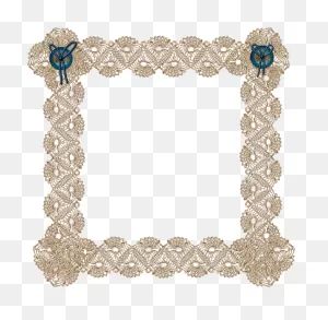 Squares Clipart Doily - Lace Frame , Transparent Cartoon - ClipartFlare