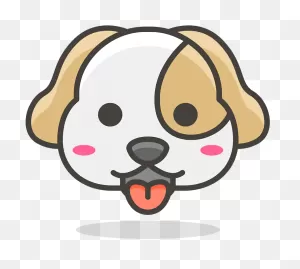 Dog Face Emoji Clipart - Dog Face Cartoon Png Transparent Png ClipartFlare.com 