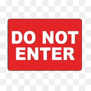Do Not Enter Signs: Restrict Access To Hazard Zones | Graphic Products