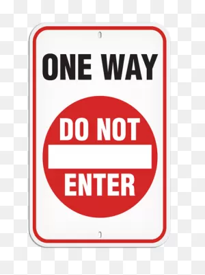 Parking Lot Sign - One Way Do Not Enter | Incom-Manufacturing