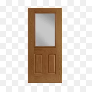 Shop Fiberglass Half Light Two Panel Front Entry Doors | Pella