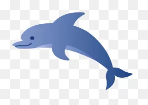 Little Blue Dolphin - Line Art/color Image - Lots Of Free Clip Art ClipartFlare.com 