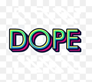 Dope Cool Graffiti Text Wall Decal