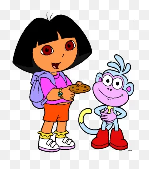 Dora The Explorer And Boots Clip Art Free Image Download