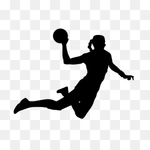 Flying Dodgeball Player Sticker