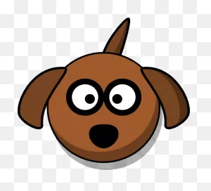 Head, Brown, Blue, White, Cartoon, Dog, Animal, Tongue - Dog Head ClipartFlare.com 