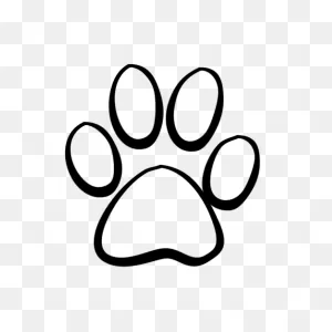 Dog Paw Print Line Art | Paw Print Clip Art, Paw Print Drawing ClipartFlare.com 