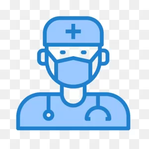 Doctor, Virus, Covid19, Corona, Mask Free Icon Of Coronavirus Blue