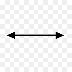 Double Sided Arrow Sticker
