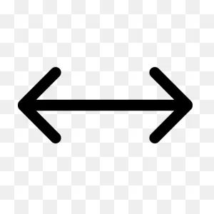 Double Arrow Horizontal Symbol - Free Arrows Icons