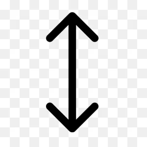 Double Arrow Vertical Symbol - Free Arrows Icons