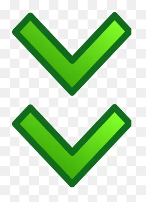 Green Double Arrow, Clip Art Free Image Download