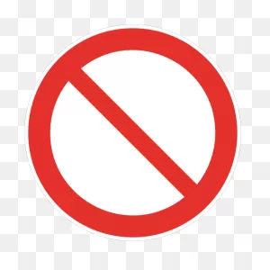 Blank No Sign Magnet