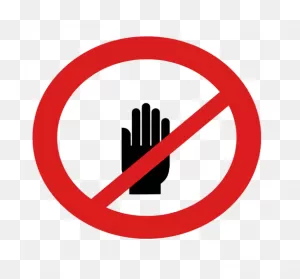 Do Not Wear Gloves Label