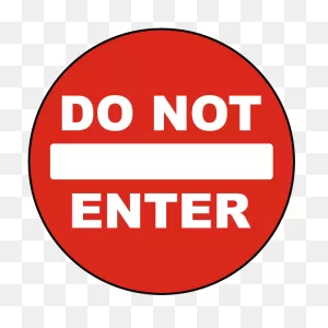 Do Not Knock Symbol Iso Prohibition Sign Made In Usa - Live Alone ClipartFlare.com 