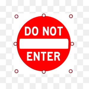 Traffic Signs - Do Not Enter Floor Sign 10 X 7 Aluminum Sign ClipartFlare.com 