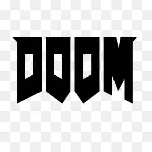 Doom Logo Icon In Ios Glyph Style