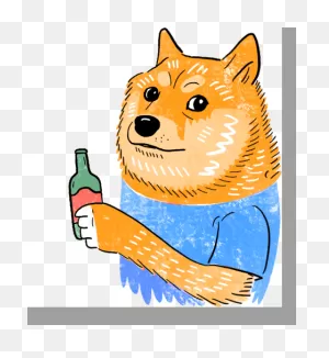 Lets Do A Beer Doge Sticker - Lets Do A Beer Doge Doggo - Discover ClipartFlare.com 