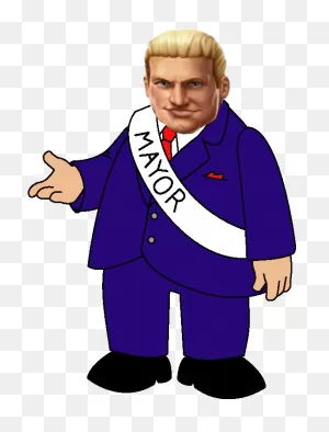 Download Dolph Ziggler On Twitter - Mayor Of Simpsons Png Image ClipartFlare.com 