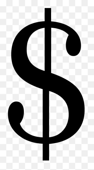 Dollar Icon Png - Black And White Dollar Sign Transparent ClipartFlare.com 