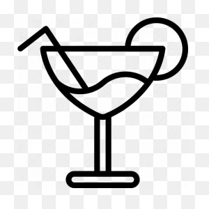 Cocktail, Drink, Glass, Kitchen, Objects, Outline Icon - Download On ClipartFlare.com 