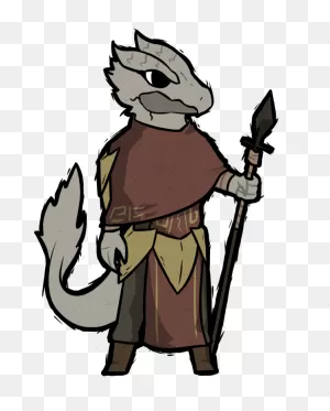 Oc] My Dragonborn Spearman In (An Attempt At) Wind Waker Style : R/dnd