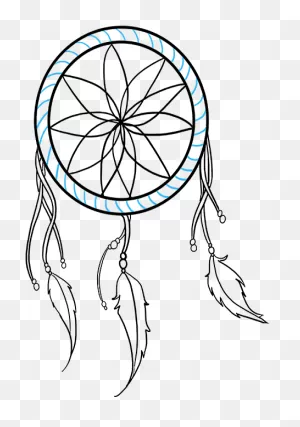 How To Draw Dream Catcher - Simple Dream Catcher Drawing Clipart ClipartFlare.com 
