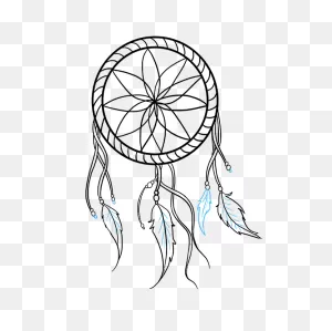 How To Draw A Dream Catcher - Really Easy Drawing Tutorial | Dream ClipartFlare.com 