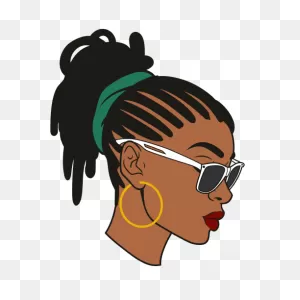 Afro Woman With Dreadlocks Svg | Woman With Dreadlocks Svg ClipartFlare.com 