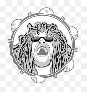 Visual Arts Silhouette Cartoon Remix Document - Dreadlocks ClipartFlare.com 