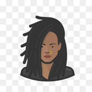 African, Dreadlocks, Dreads, Girl, Nose, Ring Icon - Download On ClipartFlare.com 