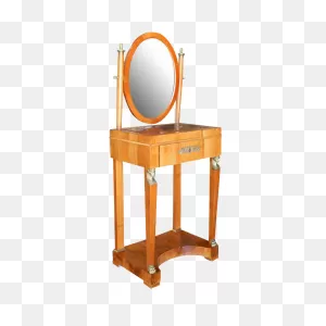 Period French Charles X Style Dressing Table Or Vanity With Mirror