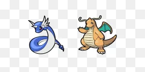 Pokemon Dragonair And Dragonite Cursor – Custom Cursor