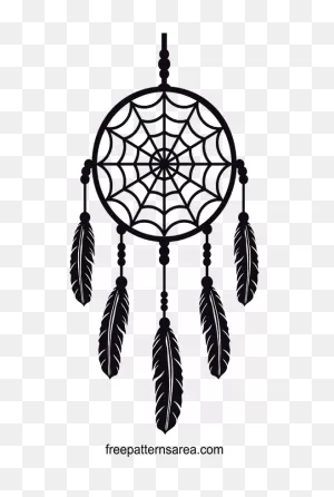 Dreamcatcher Silhouette Vector Design - ClipartFlare