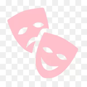 Theatre Masks Sticker