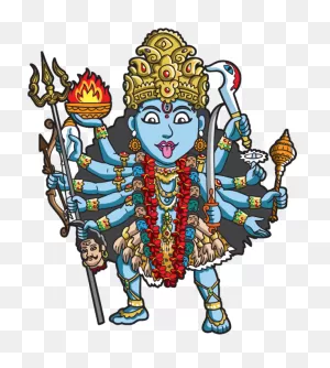 Kali Shiva Hinduism Visual Arts Flower For Dussehra - 1000X1114