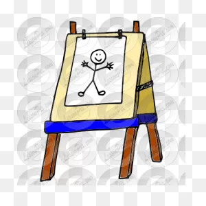 Easel Picture For Classroom / Therapy Use - Great Easel Clipart