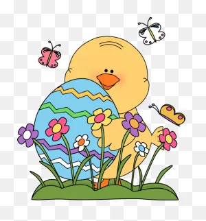 Spring Easter Chick Clip Art - Spring Easter Chick Image
