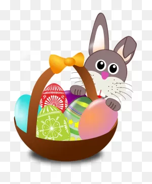 Easter Bunny Eggs - Free Vector Graphic On ClipartFlare
