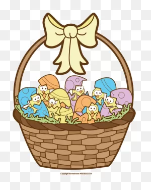 Free Easter Basket Clipart - Easter - Png Download - Full Size ClipartFlare.com 
