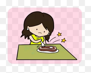 Eat Clipart Mouth Full Food - Meat - Png Download - Full Size ClipartFlare.com 