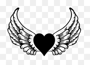 Heart With Wings Vector | Heart With Wings, Angel Wings Clip Art ClipartFlare.com 