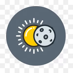 Eclipse, Lunar, Moon, Science, Solar, Space, Sun Icon - Download On ClipartFlare.com 