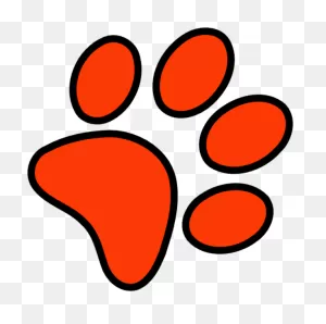 Red Paw Print Clip Art - Ed Sheeran Paw - Png Download - Full Size ClipartFlare.com 