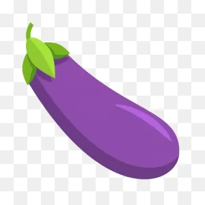 Emoji Eggplant Transparent Png - ClipartFlare