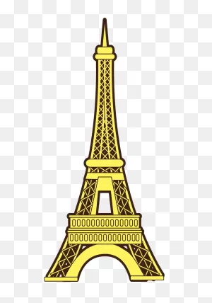 Gold Eiffel Tower Clipart Transparent - ClipartFlare