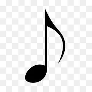 Eighth Note Vector | Free PNG-WebP
